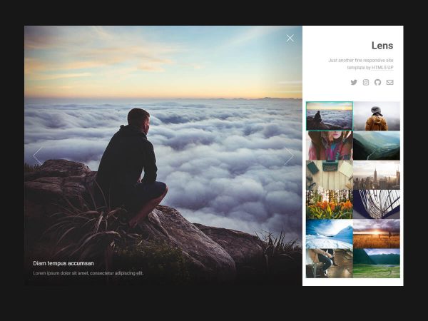 Lens - Photography Website Template