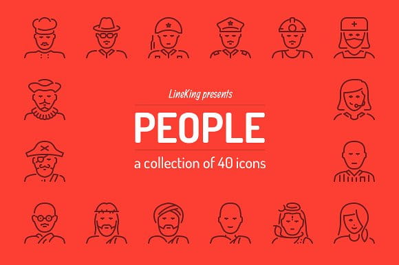 People Line Icons