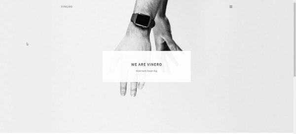 Vinero - Very Clean and Minimal Portfolio Template