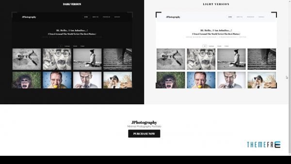 JPhotography - Minimal Photography Portfolio HTML5