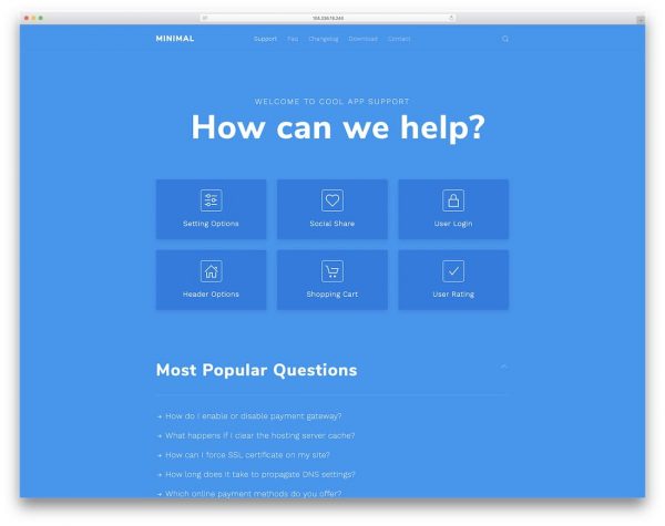 Customer Support HTML Template