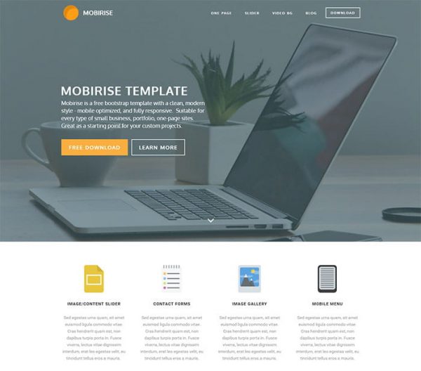 Mobirise – Website Template