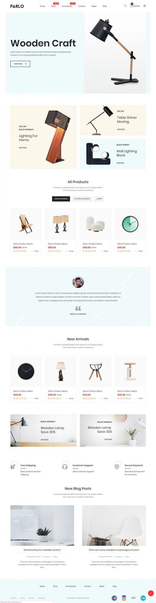 Parlo – eCommerce Bootstrap 4 Template