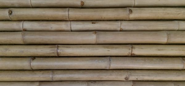 Bamboo Wood Panels Horizontal Banner Background