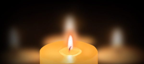 Blessing Candle Warm Banner Background