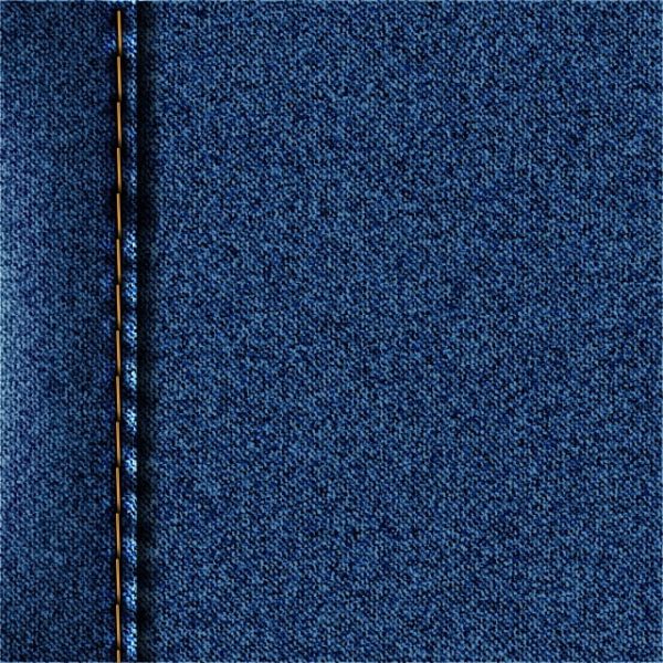Blue Denim Texture Jeans Background Vector Illustration