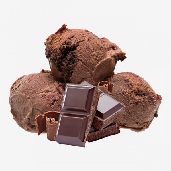 Chocolate Ice Cream Scoop With Chocolate Pieces Slice (Turbo Premium Space)