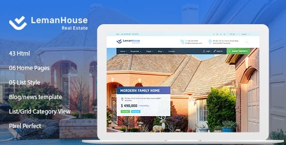 Lemanhouse - Real Estate HTML Template