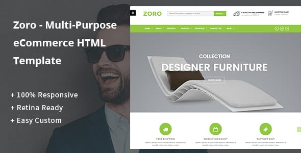Zoro - Multi-Purpose eCommerce HTML Template