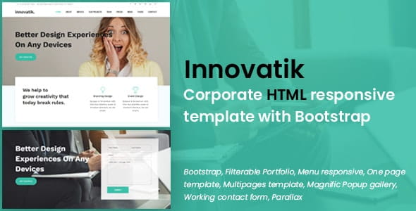 Innovatik - Corporate HTML responsive template