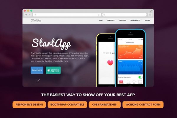 Startapp - Responsive Landing Page Template