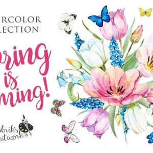 Spring is coming! Gentle watercolors