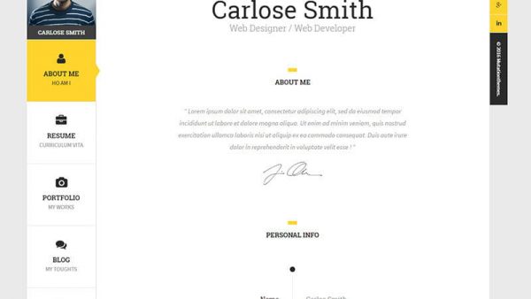 The Book : Personal vCard Template
